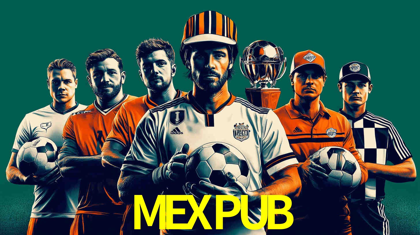 Una escena digital vívida inspirada en casino con MEXPUB mostrado prominentemente, luces brillantes, fichas, cartas y acentos dorados.